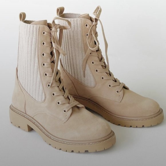 Sam Edelman Shoes - SAM EDELMAN | LYDELL COMBAT BOOT | SESAME SUEDE